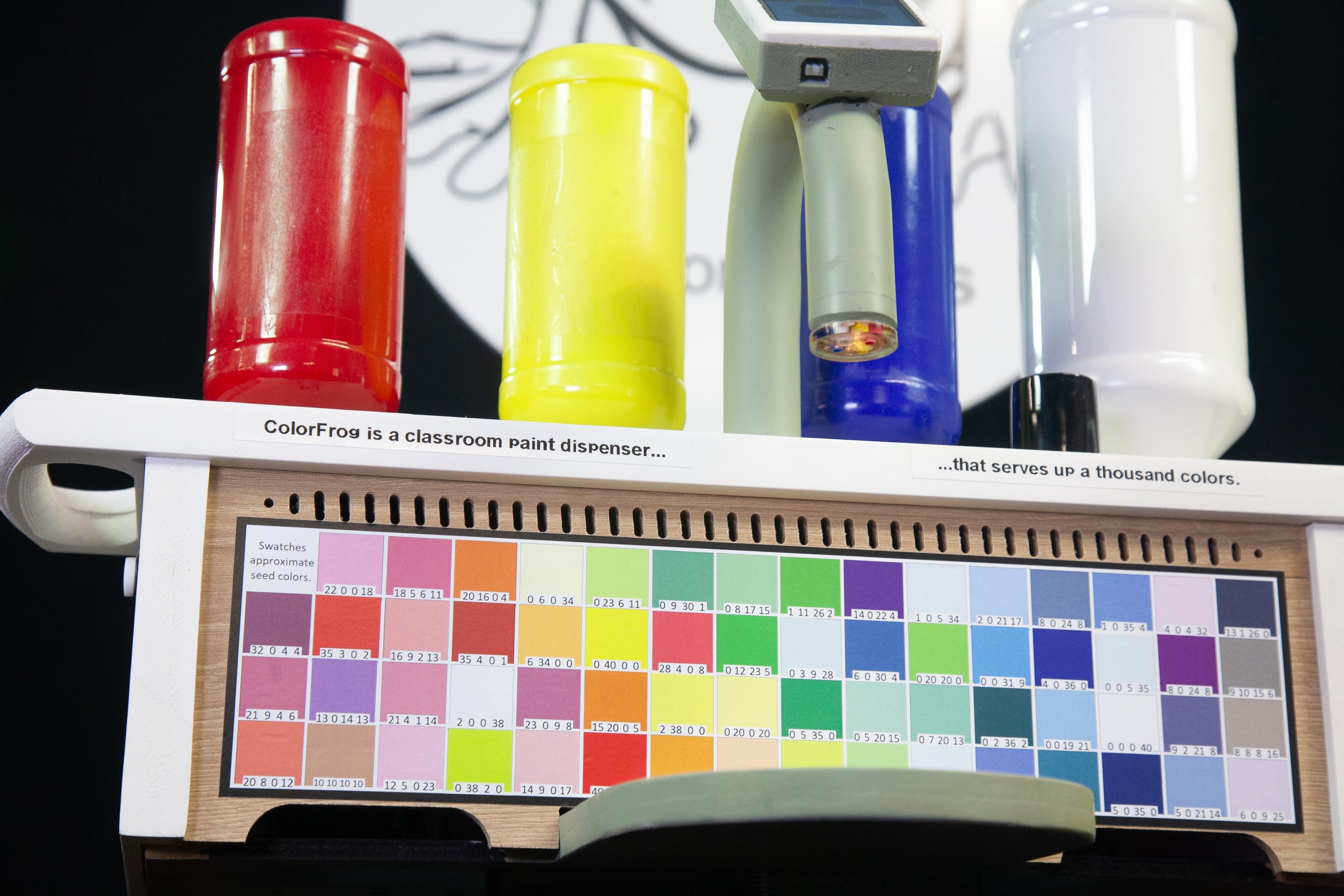 Select a color, stir and paint!